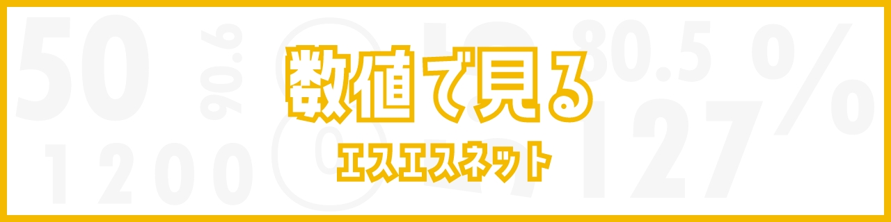 数値で見るエスエスネット